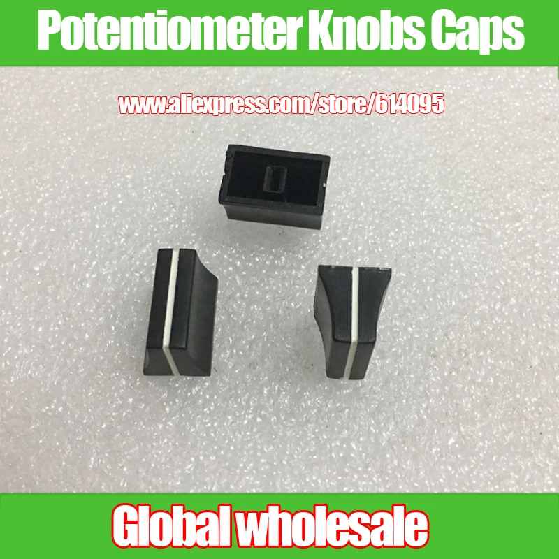 10 Pezzi Potenziometri A Scorrimento 4Mm Manopole Tappi Pioneer Mixer Fader Manopola Cap Per 400 500 600/Fori 4Mm Pioneer Fader Cap