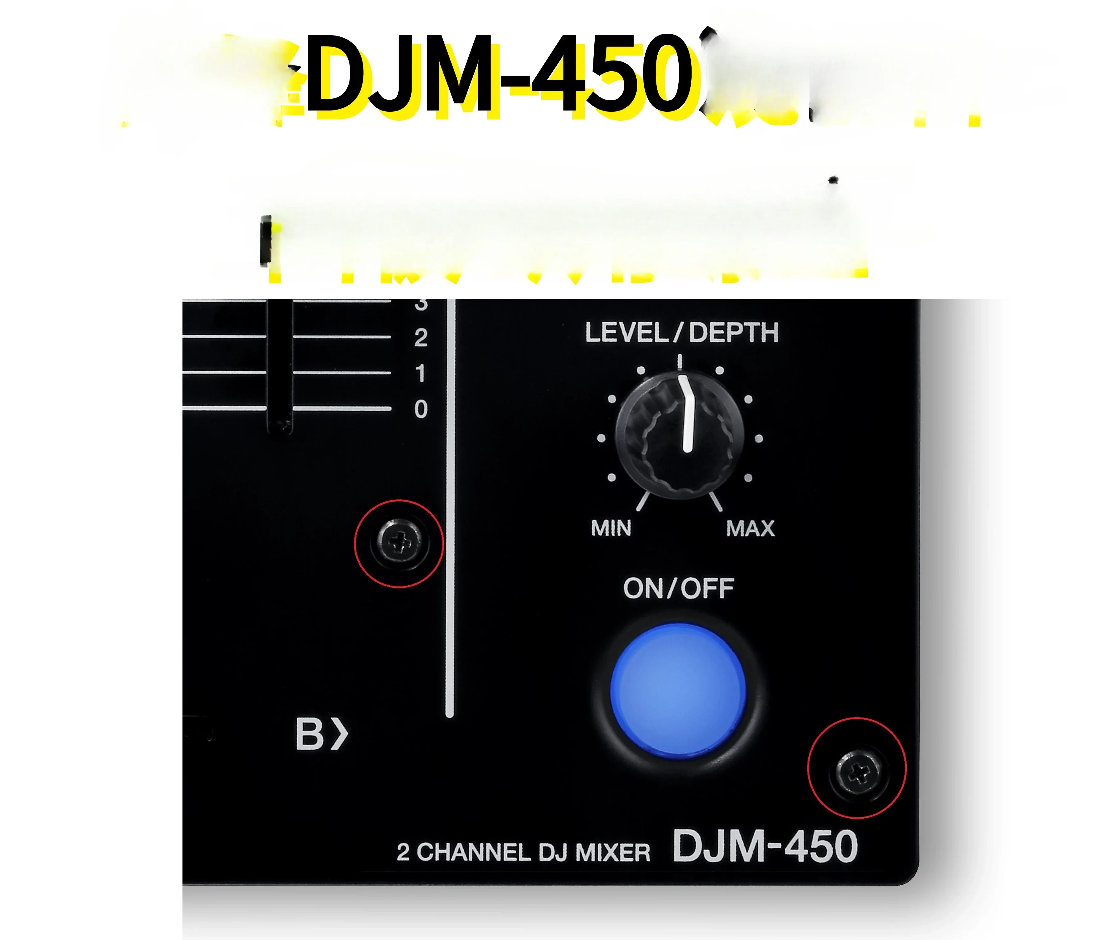 Adatto Per Viti Nere Sul Pannello Del Pioneer Djm450 Mixer Disc Player Per Pioneer