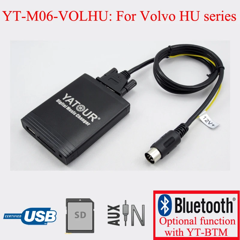 Yatour Yt-M06(Pro Flac Ape Music Format) Digital Music Changer Autoradio Mp3 Per Volvo Hu Series Radio
