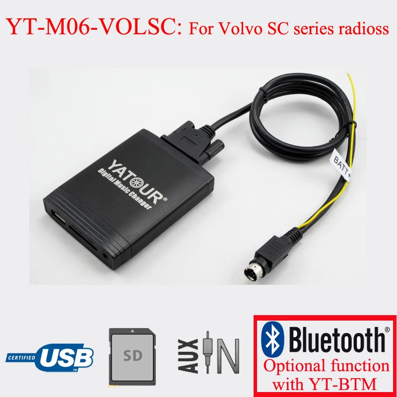 Yatour M06(Pro) Lettore Mp3 Usb Stereo Per Auto Con Cambio Musicale Digitale Per Radio Volvo Serie Sc