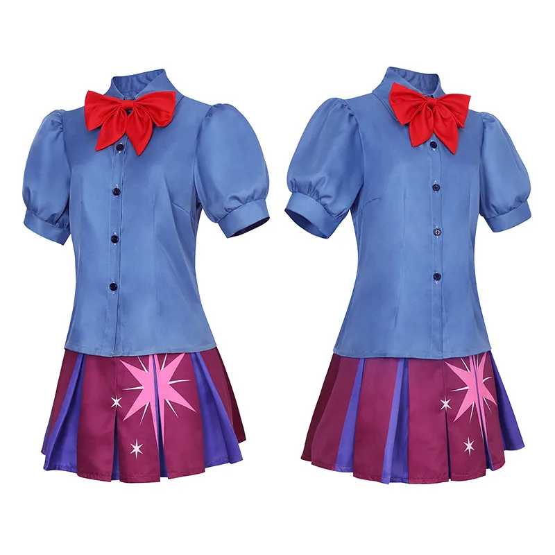 Movie Twilight Princess Cosplay Costum Human Dress Adult Blue Suit Jk Uniform Halloween Carnival Party Rolewing For Women