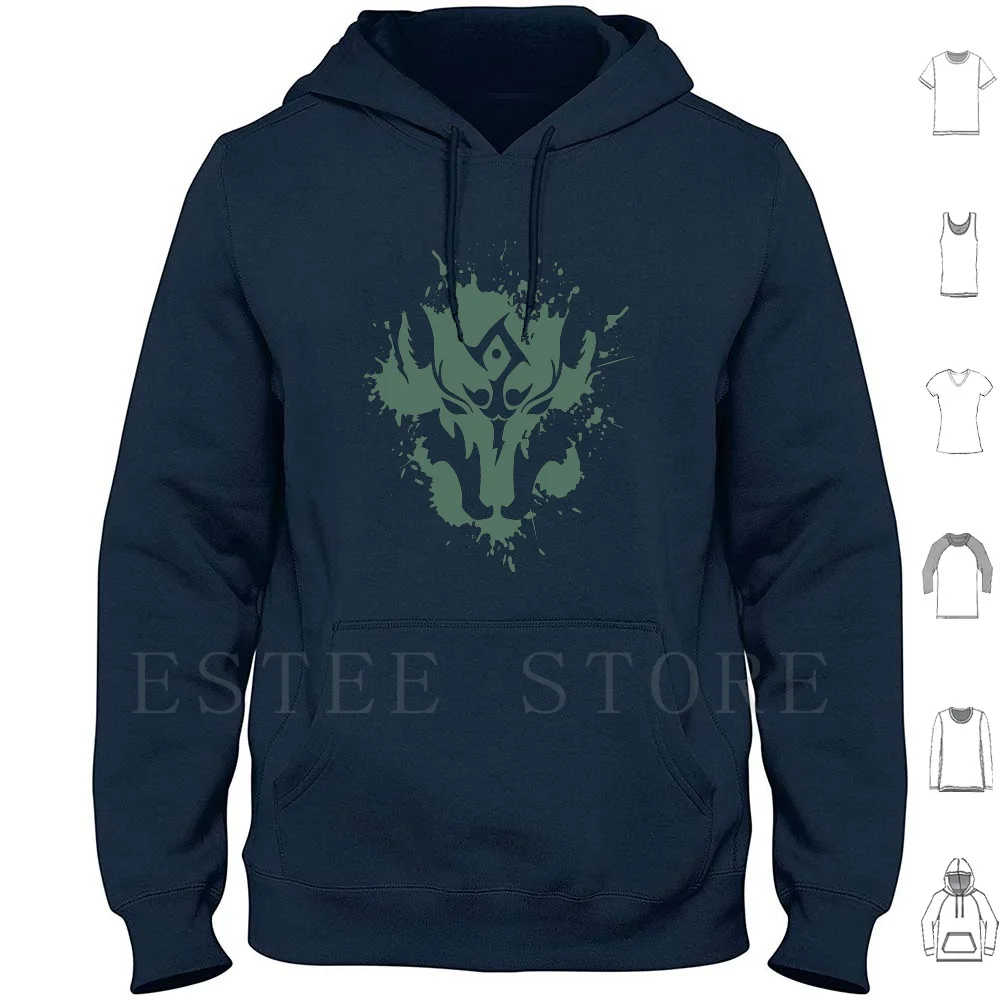 Wolf Link Blue Eyed Beast V2 Felpe Con Cappuccio Manica Lunga Wolf Link Twilight Princess Videogiochi Animali Animal Legend Legend