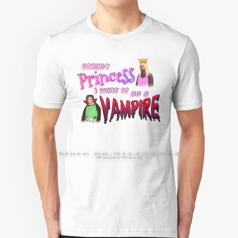 Dimenticare La Principessa Voglio Essere Un Vampiro Twilight Robert Pattinson T Shirt 100% Puro Cotone Twilight Robert Pattinson Rpatz