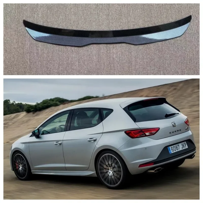 Aleron Seat Leon St Cupra Mk3 Spoiler Sul Tetto Ala Per Seat Leon Cupra Mk3 2013 - 2021 Colore Carbonio Spoiler Superiore Posteriore Estensione Ala
