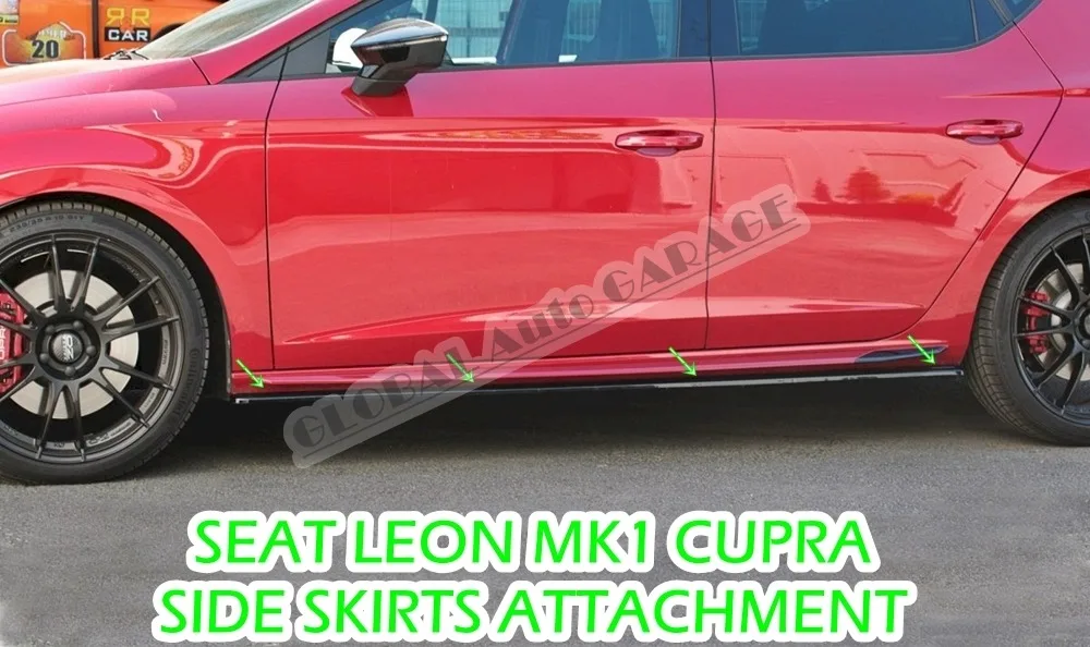 Per Seat Leon Cupra Mk1 1999-2006 Minigonne Laterali Attacco Diffusore Davanzale Trim Car Styling Spoiler Universale Paraspruzzi Spilitter