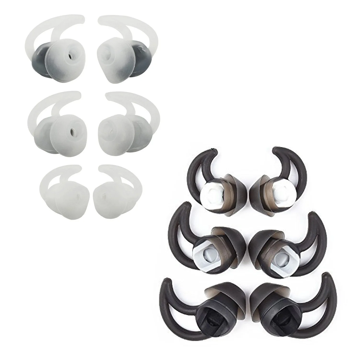 3 Paia Di Auricolari Suggerimenti Per Bose Sound Sport Wireless Qc20 Qc30 Sie2I Sostituzione Isolamento Acustico In Silicone Auricolari S/M/L