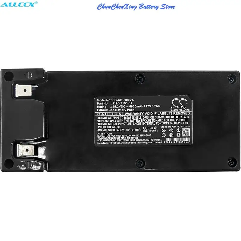 Batteria Orangeyu 6900Mah Per Alpina 124563, Ar 1 500, Ar2 1200, Ar2 600, Per Niko Wiper Blitz 2.0, Per Z Tech D20,D5,D7