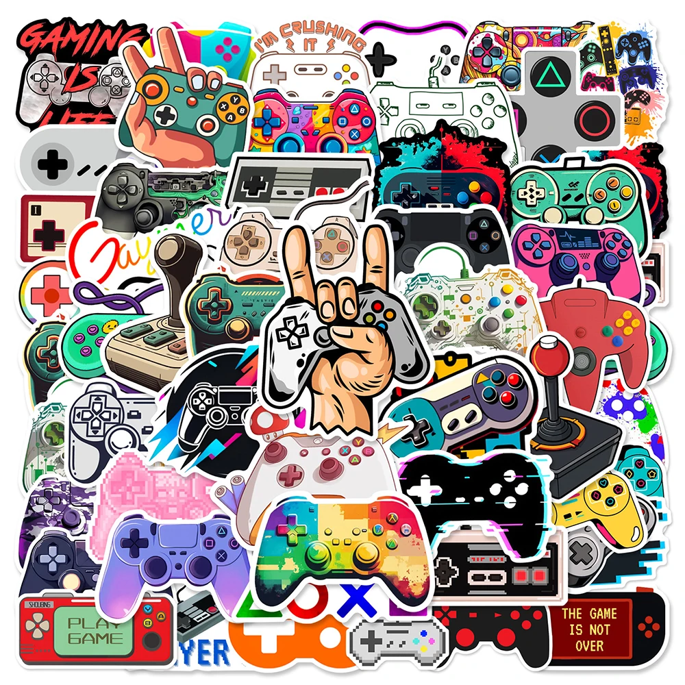 10/30/50Pcs Cartoon Cool Vintage Video Game Machine Stickers Decalcomanie Skateboard Moto Laptop Car Phone Adesivo Impermeabile