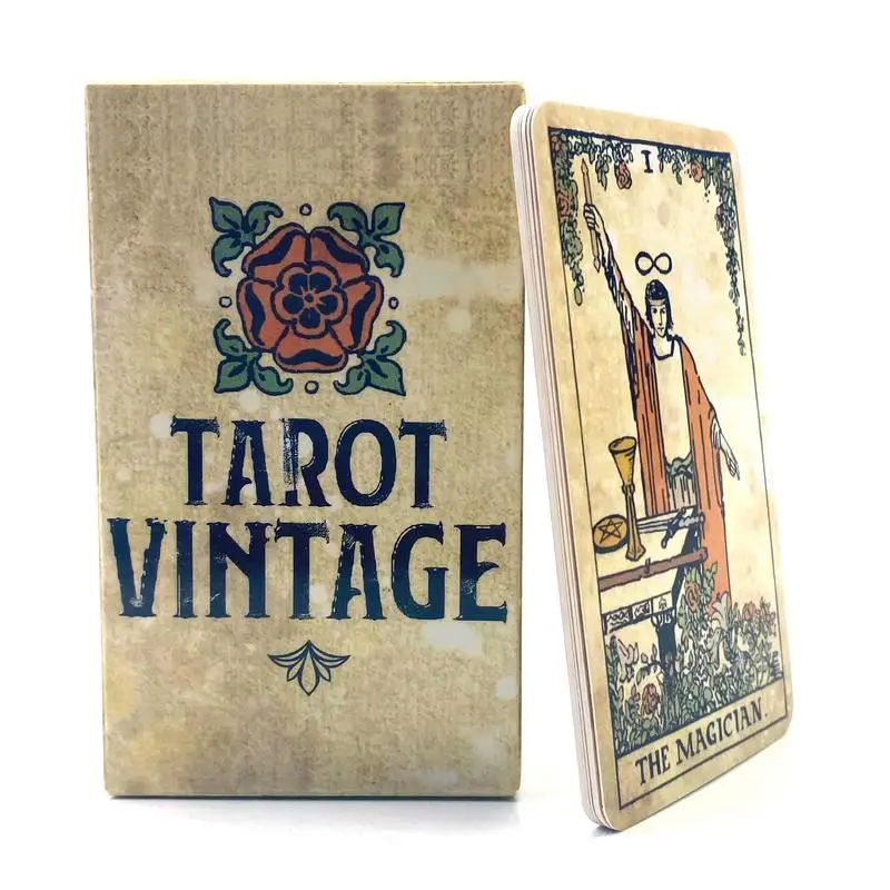 Tarocchi Inglesi Vintage Tarocchi Deck Tarocchi Per Fortune-Telling Party Table Board Game Card Deck Divinazione Fate Oracle Card