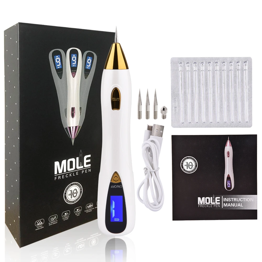 Penna Al Plasma Illuminazione A Led Laser Tattoo Mole Removal Machine Cura Del Viso Rimozione Dell'Etichetta Della Pelle Lentiggine Verruca Rimozione 