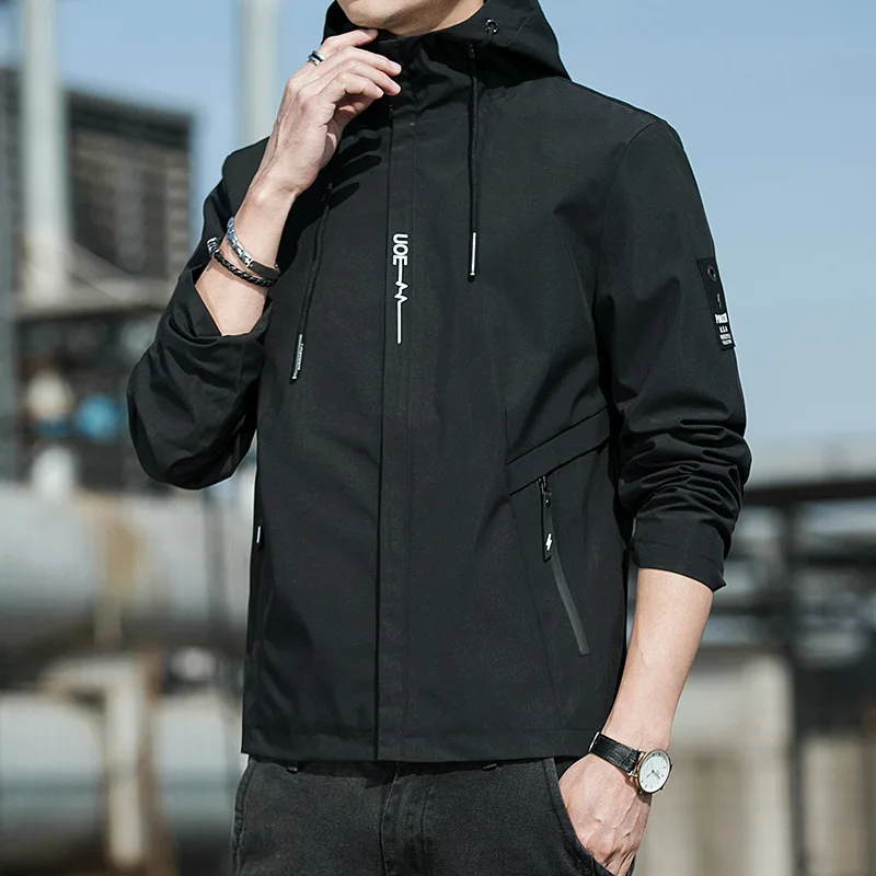 2022 Uomini Primavera Autunno Casual Solid Fashion Slim Bomber Jacket Uomo Soprabito Nuovo Arrivo Giacche Da Baseball Giacca Da Uomo M-5Xl