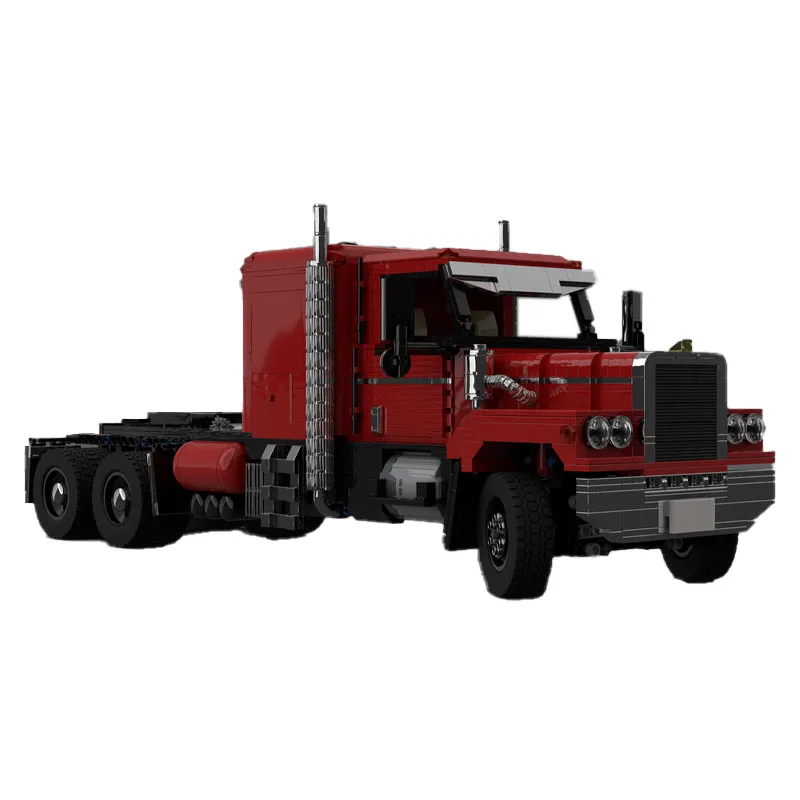 Moc-51608 Electric Van Big Truck Head Assembly Building Block Model; 2111 Parts Building Blocks Adult Kids Birthday Toy Gift