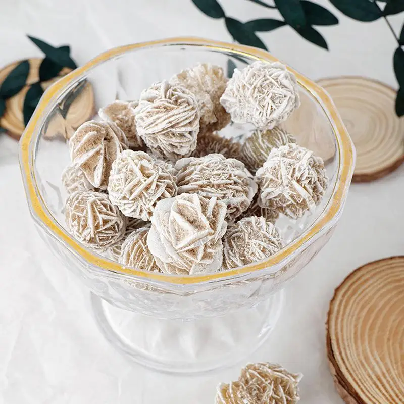 1 Pz Desert Rose Selenite Crystal Natural Desert Rose Pietra Grezza Quarzcrystal Reiki Healing Gem Piccolo Campione Minerale