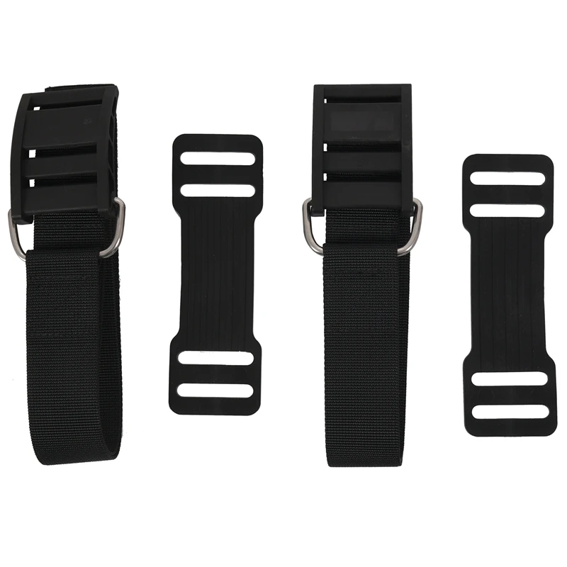 New-2Pcs Scuba Diving Tank Strap Bcd Tank Strap Band Weight Belt Con Fibbia Diver Equipment