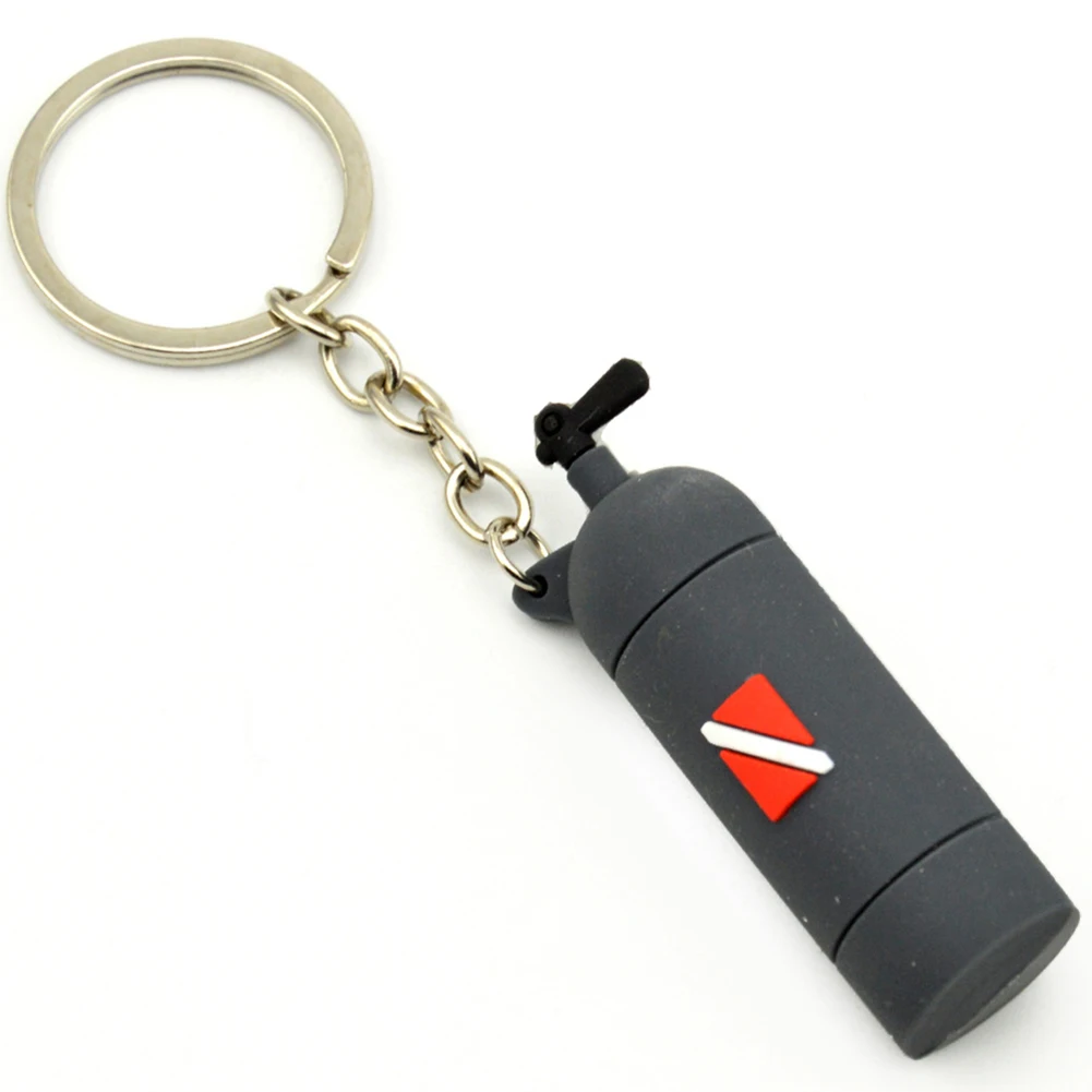Portachiavi Con Serbatoio D'Aria 6.5Cm X 2Cm X 1.8Cm Diver Diving Gifts Bag Decorazione Regalo Per Sub Diving Lover Hot Diving Lovers Souvenir