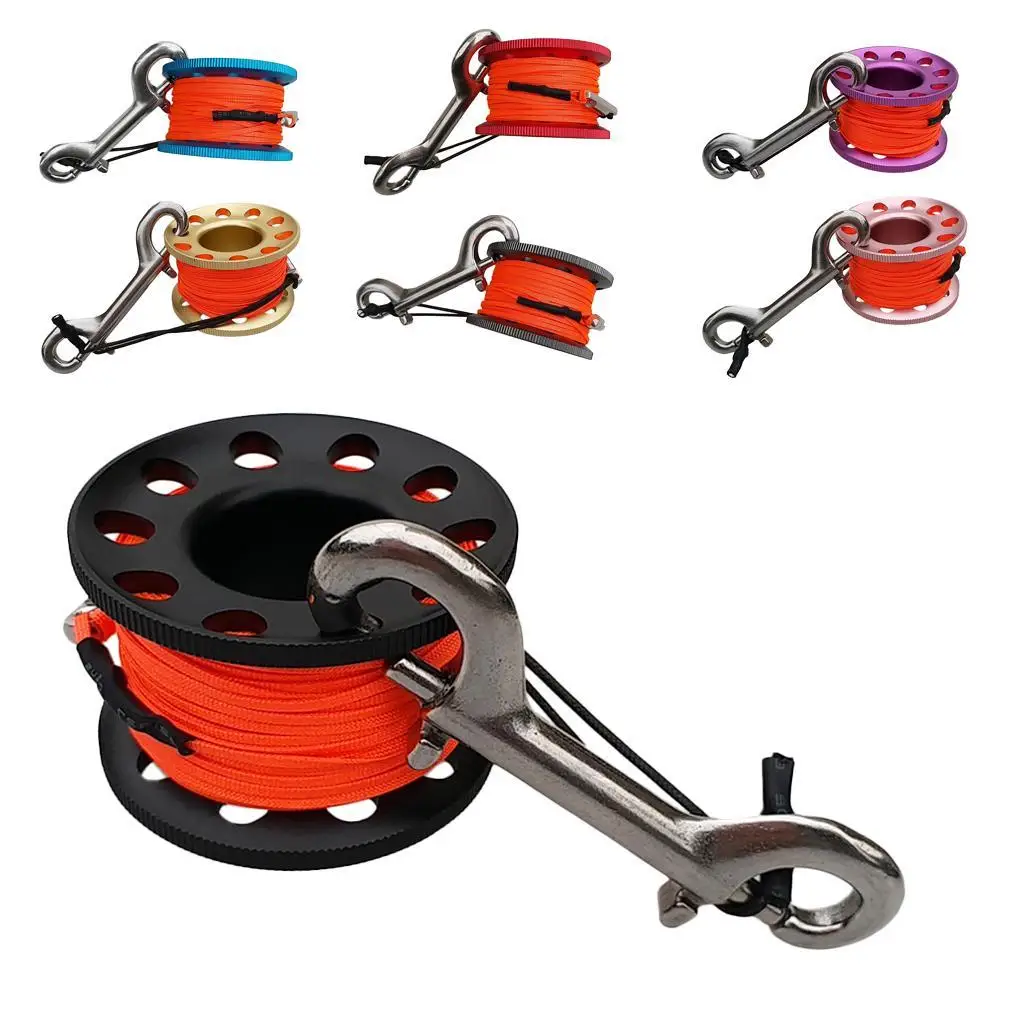 Finger Spool Scuba Diving Dive Reel Diver Reel Clip Double Ended Bolt Snap