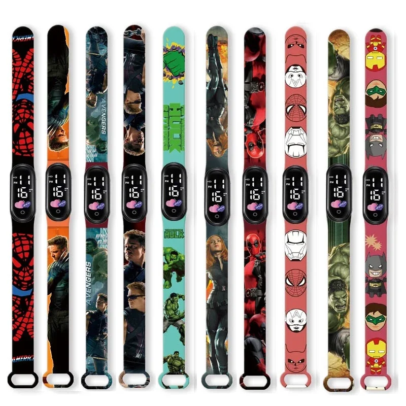 New Disney Spiderman Kid Watches Uomo Sport Wristband Bracciale Impermeabile Bambini Orologio Digitale Ragazzi Led Orologio Relogio Montre