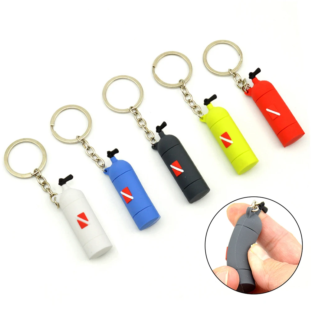 Portachiavi Con Serbatoio D'Aria 6.5Cm X 2Cm X 1.8Cm Diver Diving Gifts Bag Decorazione Regalo Per Sub Diving Lover Hot Diving Lovers Souvenir