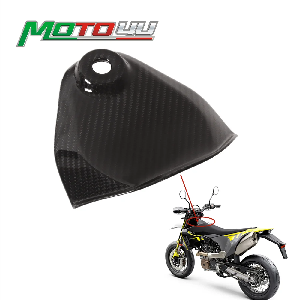 Per Husqvarna 701 Supermoto / Enduro Key Surround Cover Key Cap Full Carbon Fiber Gloss Twill Weave Modifica Moto
