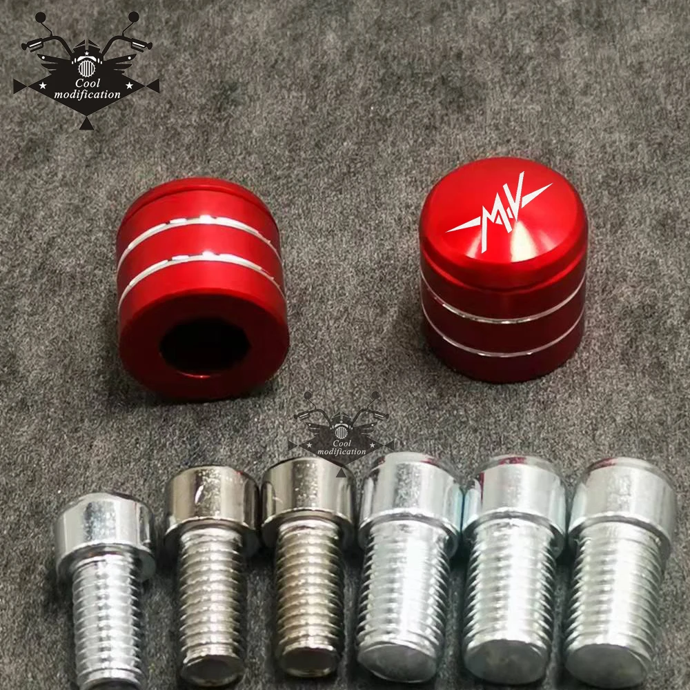 Per Mv Agusta Dragster 800 Rc Stradale 800 F1 300 Moto Cnc Alluminio Vista Posteriore Manubrio Specchio Bullone Viti Adattatore Di Montaggio
