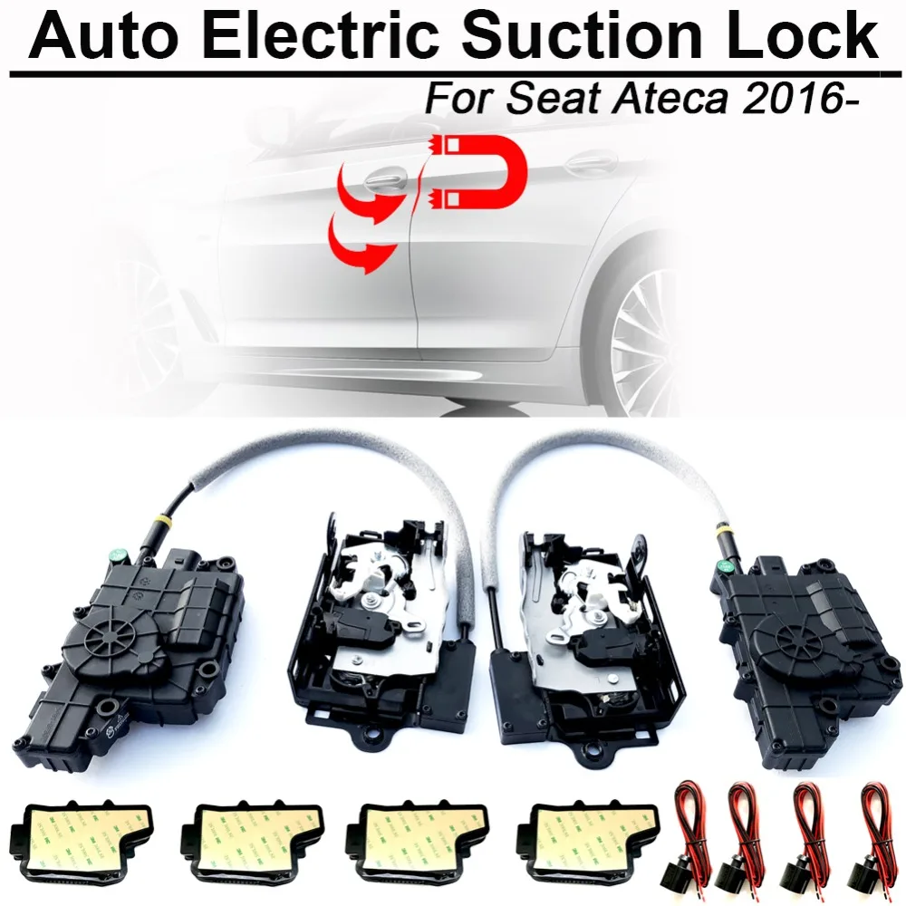 Carbar Smart Auto Car Serratura Elettrica Per Porta Di Aspirazione Per Seat Ateca Automatic Soft Close Porta Autoadescante Super Silence
