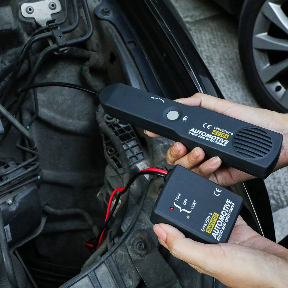 Em415Pro Scanner 6-42V Circuit Breaker Tester Cavo E Filo Short Open Detector Manutenzione Strumento Nero