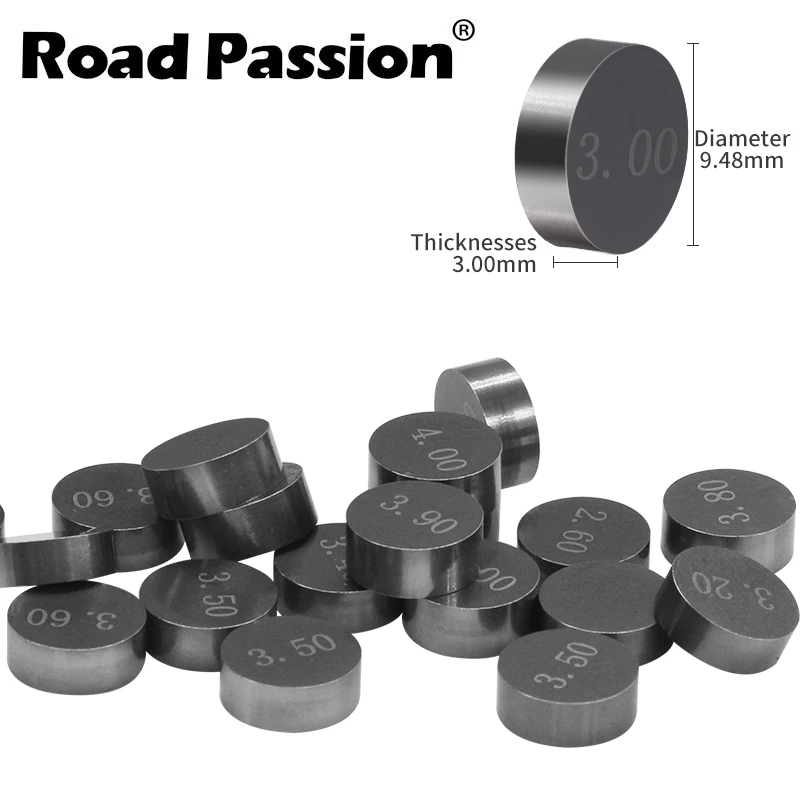 Road Passion 52Pcs Moto 9.48Mm 9.48Mm Diametro Spessori Valvola Per Honda Crf450R Crf450X Rvt1000R Trx450Er Trx450R Vtr1000