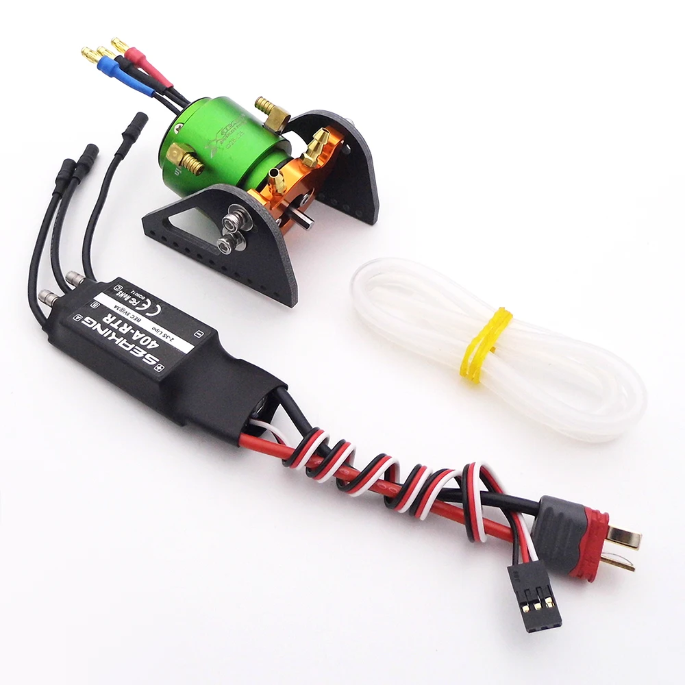 2835 Kv3300 4-Poli Acqua Di Raffreddamento Senza Spazzola Del Motore + Supporto Motore + 3S 40A Esc Per Barca Del Rc Jet Boat Yacht Marine