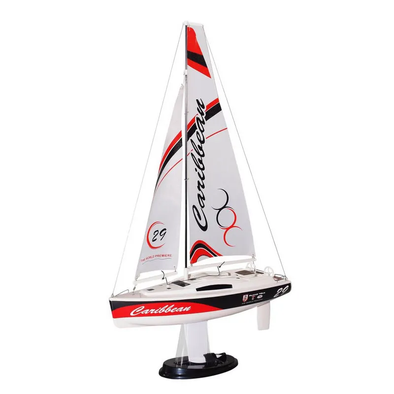 Caribbean & Baima Lake Rtr Scala 1/46 Micro Yacht A Vela Rc Boat 2.4G Telecomando Mini Wind Racing Barca A Vela