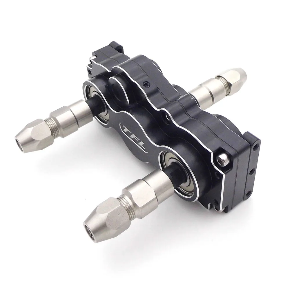 Scatola Ingranaggi Per Barche Rc 1:1 Cambio Di Trasmissione A Doppia Uscita Inverso In Avanti Per 6.35Mm 1/4 "Albero Rc Tug Boat Yacht Marine