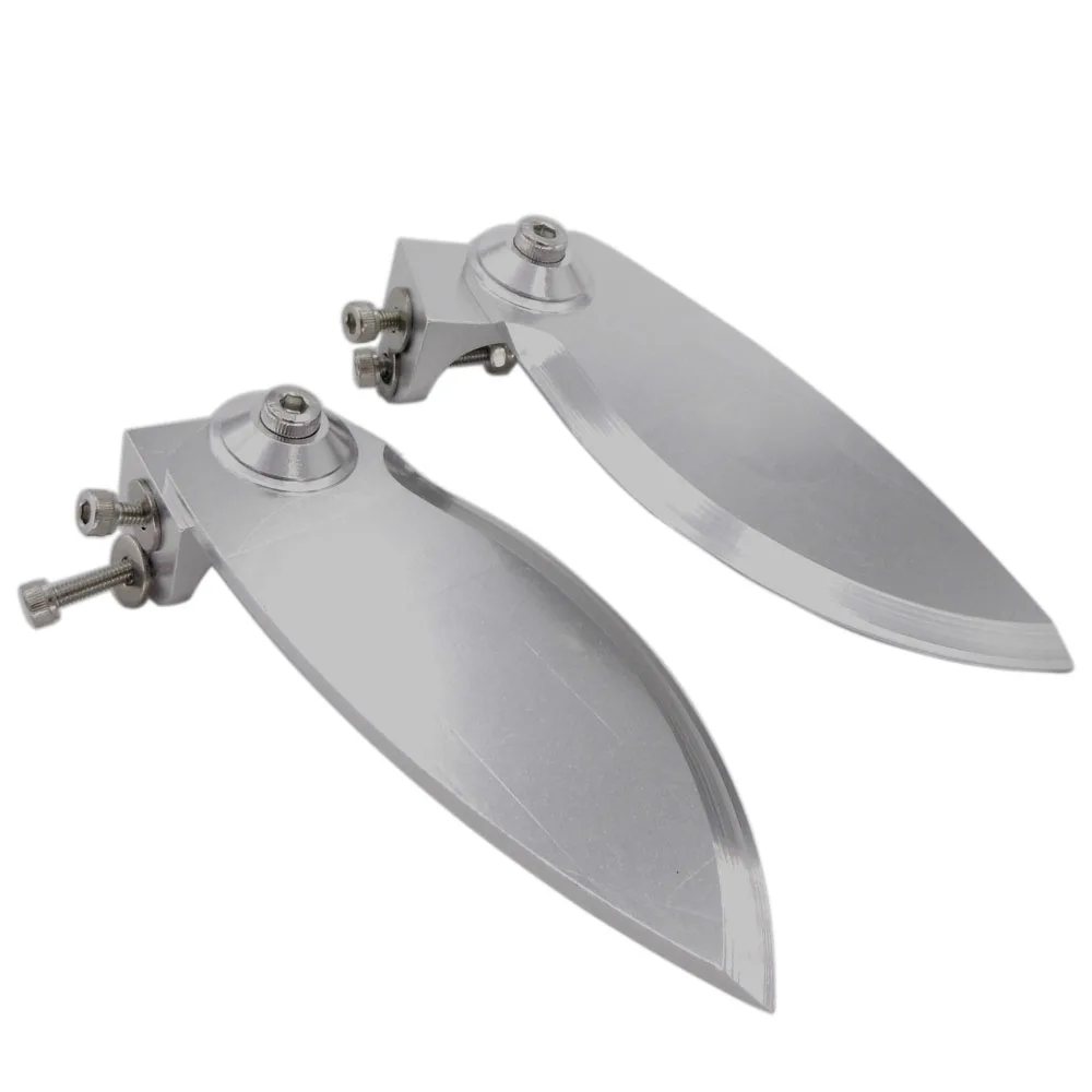 Pinne Di Rotazione Per Barche A Velocità Regolabile 90Mm X 38Mm Alette In Alluminio Per 100Cm-130Cm Di Lunghezza Nitro Benzina Rc Racing Boat Speed Mo