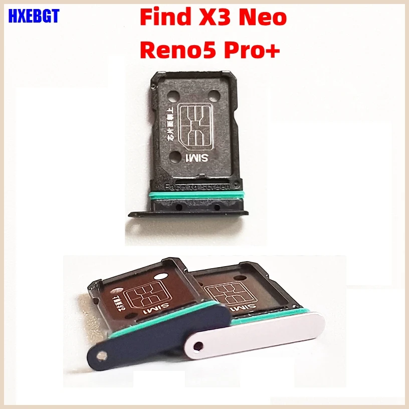 Per Oppo Trova X3 Neo , Reno5 Pro Plus 5G Dual Sim Card Tray Slot Holder Double Sim Tray Smartphone Parti Di Riparazione