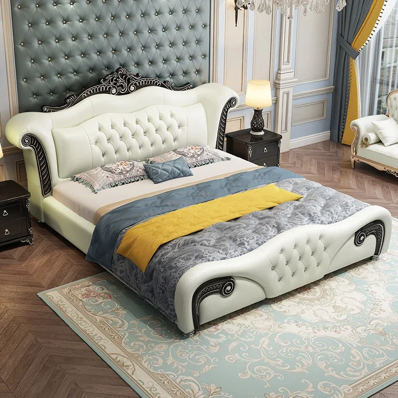 Letto Matrimoniale Estetico Moderno Di Lusso King Size Storage Camera Da Letto Queen Double Bed Frame White Nordic Letto Matrimoniale Furniture