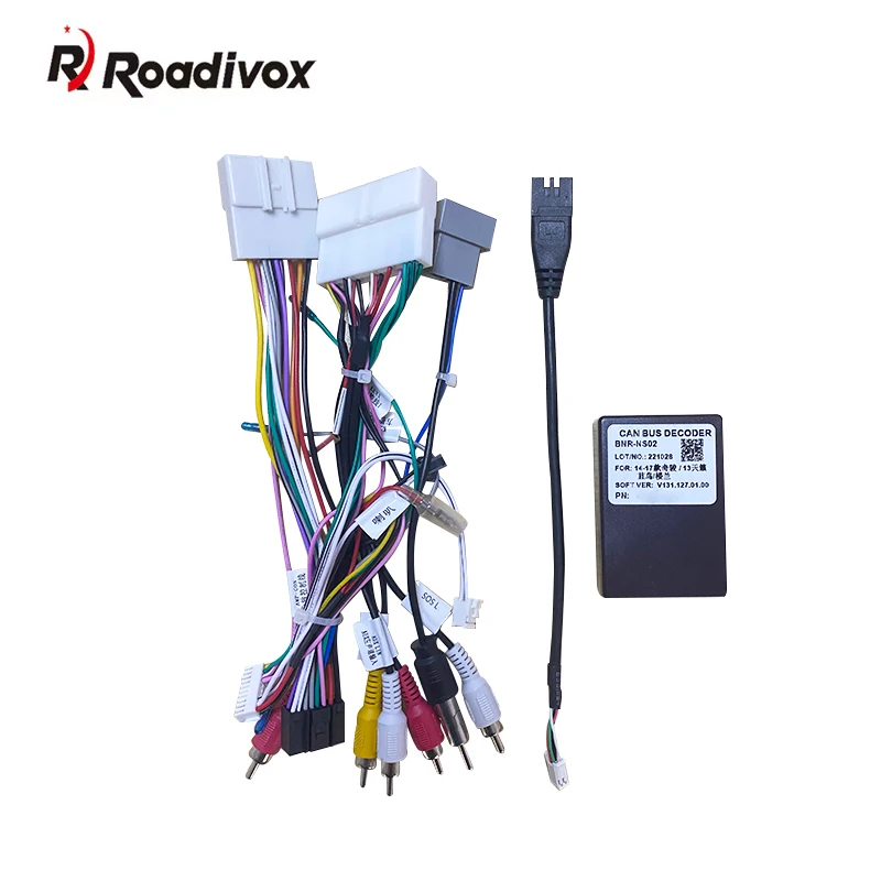 Cablaggio Audio A 16Pin Per Auto Con Canbus Per Nissan Qashqai J11 Stereo Nissan Qashqai J11 X-Trail 3 Adattatore Per Cavo Di Installazione
