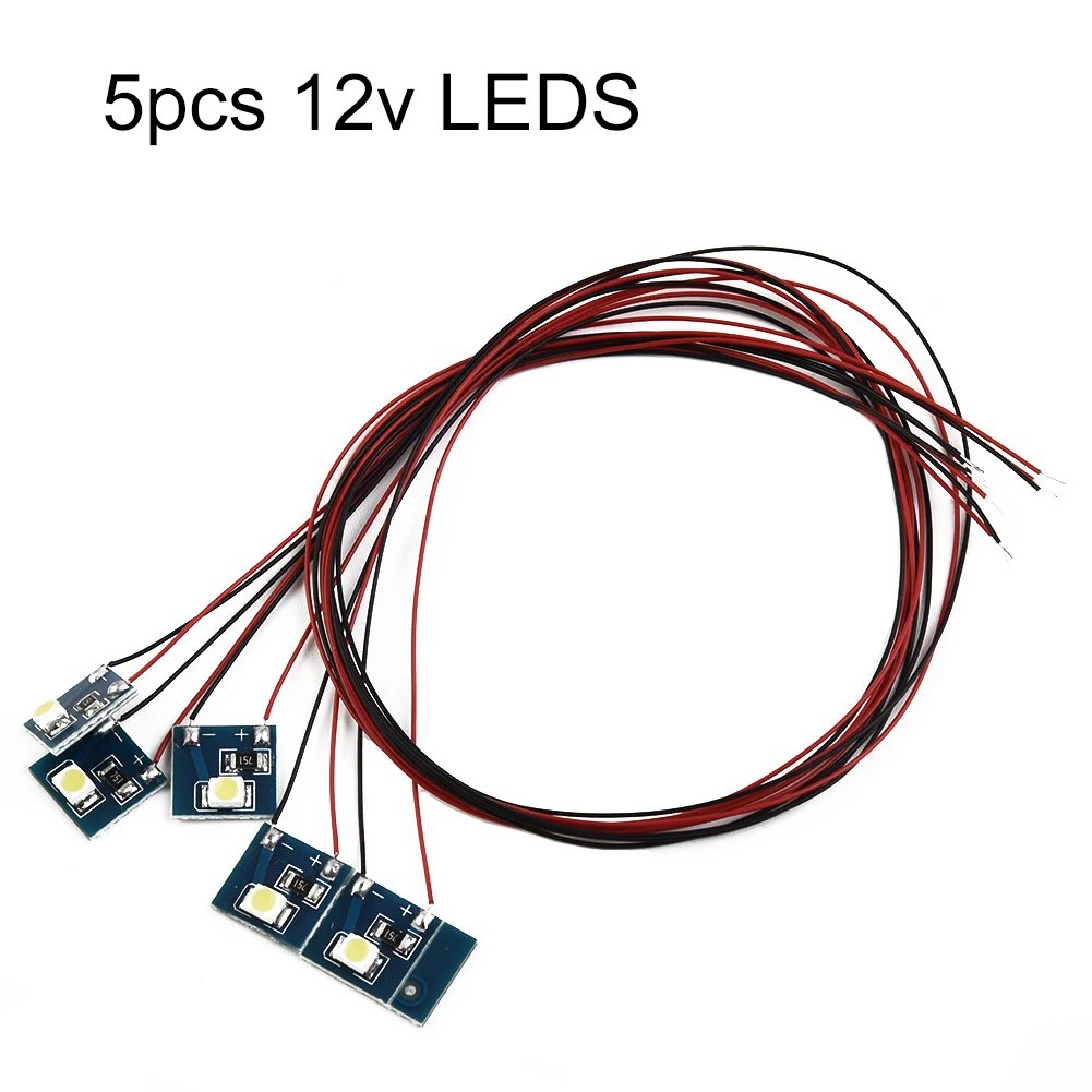 5 Pezzi Oo/Ho 12V Led Parti Bianco Caldo/Freddo 20Ma 5 Pezzi Accessori Edificio Per Hornby Per Lampade Interne Ferroviarie Modello