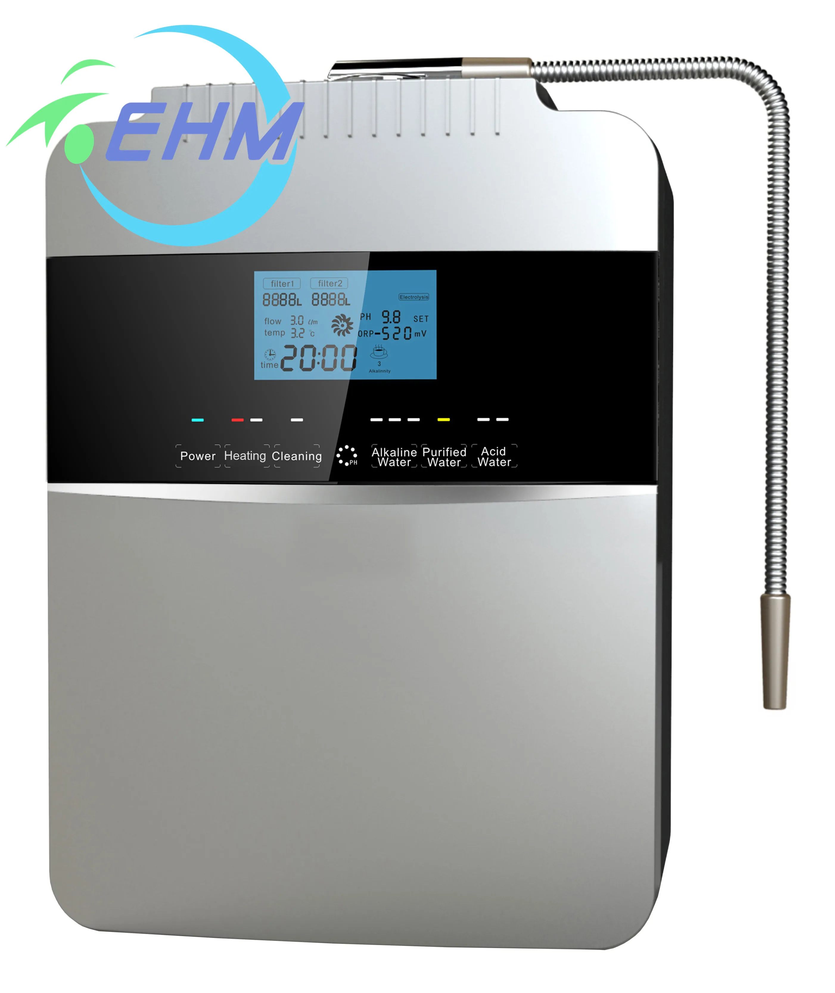 Ionizzatore D'Acqua Per Uso Domestico Con Funzione Calda Istantanea Kangen Alkaline Water Maker Ph2.5 ~ 11.2