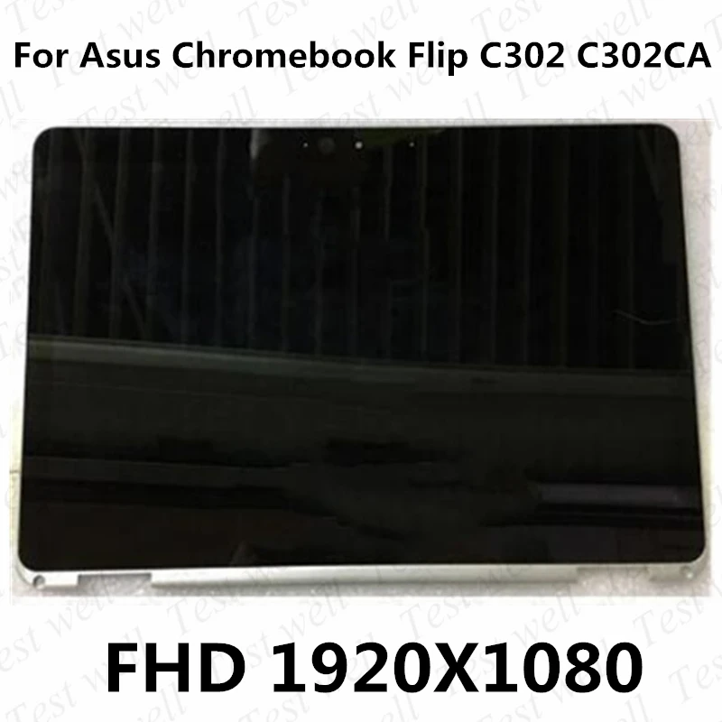 Prova Bene Lcd Touchscreen Da 12.5 "Originale 2 In 1 Per Asus Chromebook Flip C302 C302C Fhd 1920X1080 Gruppo Display Lcd