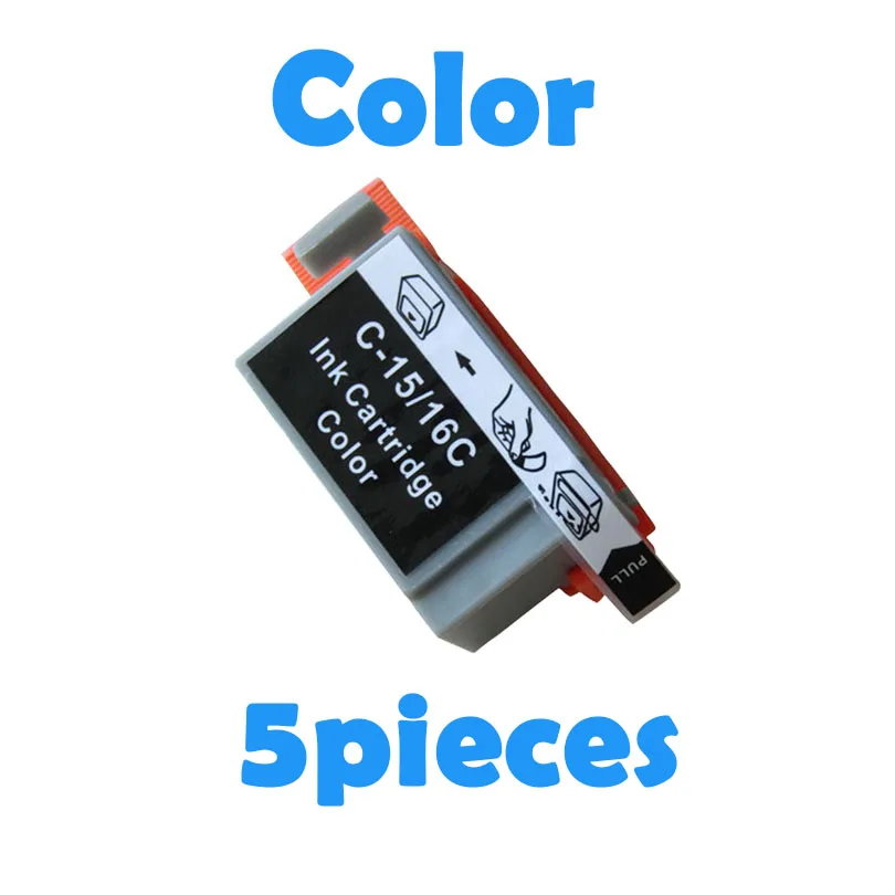 5Pcs Cartuccia Di Inchiostro Tri-Color Compatibile Bci16 Bci-16 Bci 16 Per Canon I70 I80 Selphy Ds700 Ds810 Pixma Ip90 Mini220 Inchiostro Della Stampa