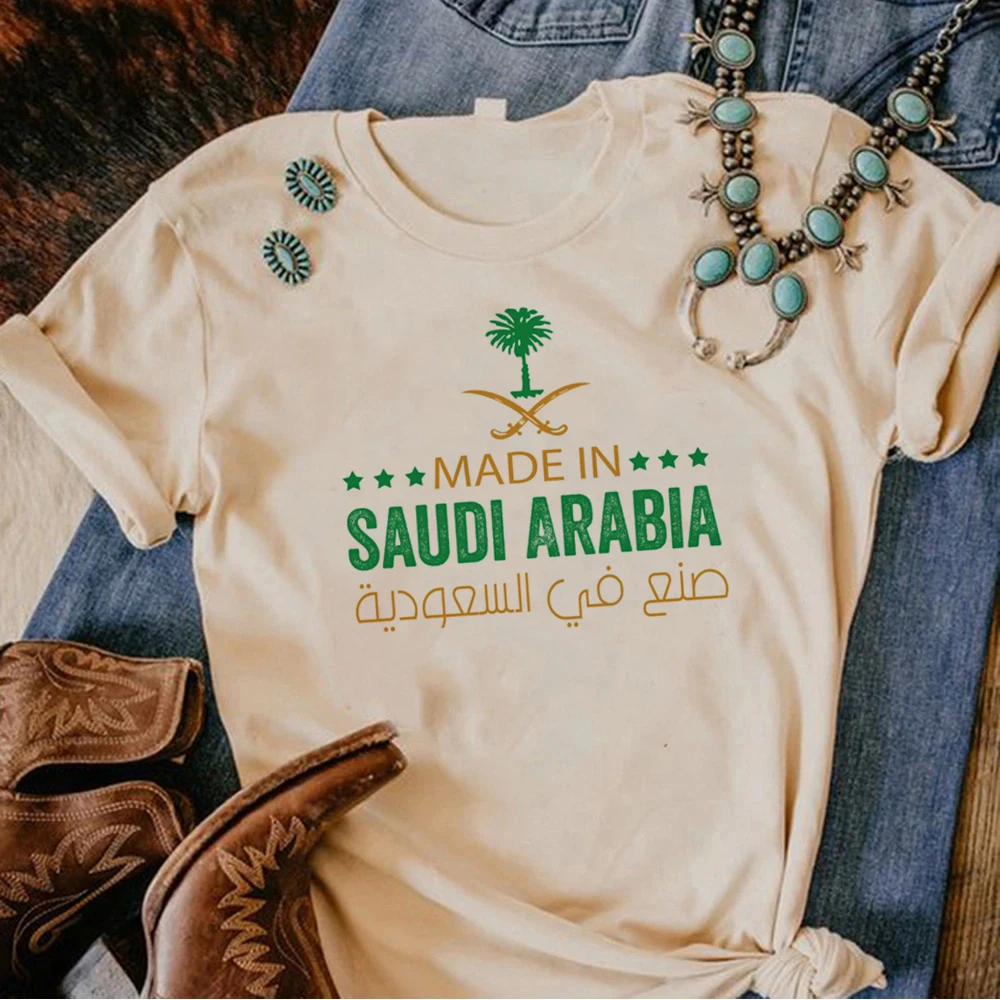 Kingdom Of Saudi Arabia Tshirt Donna Graphic T-Shirt Girl Comic Manga Abbigliamento