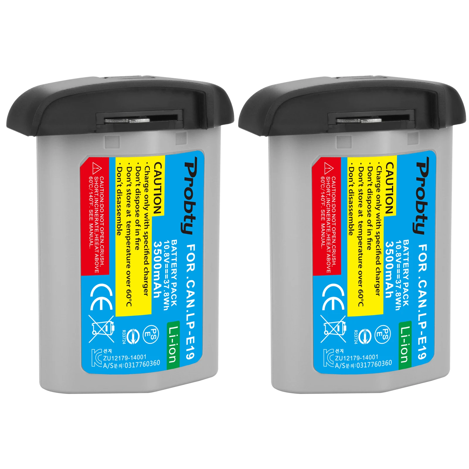 2Pcs 3500Mah 10.8V Lp-E19 Lp E19 Batteria Akku Per Canon-1Dx 1Dx Mark2 Mark3 Mark4 1Ds Fotocamere Reflex