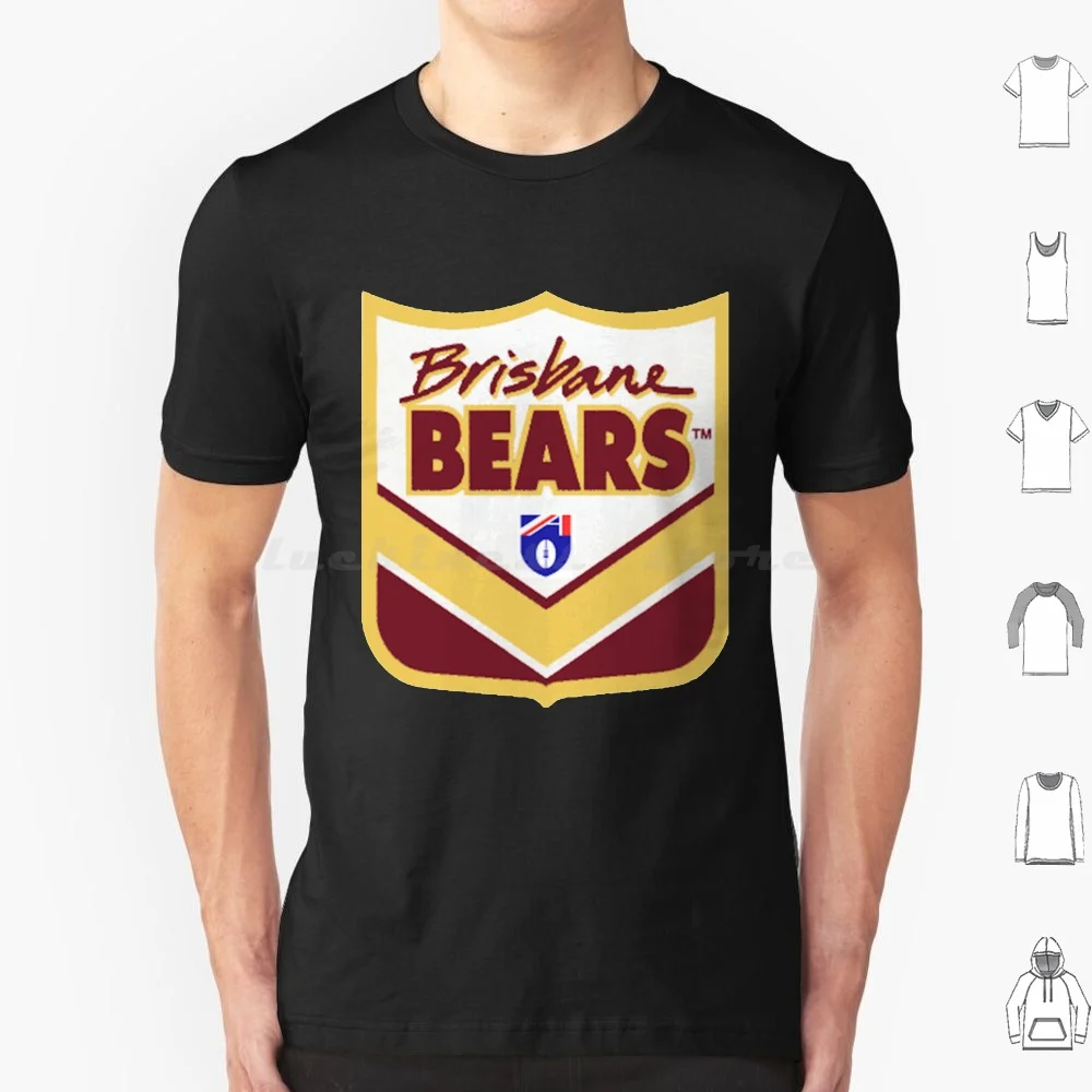 Brisbane Bears Afl Footy Classic T Shirt Uomo Donna Bambini 6Xl Essendon Afl Melbourne Footy Aussie Rules Collingwood