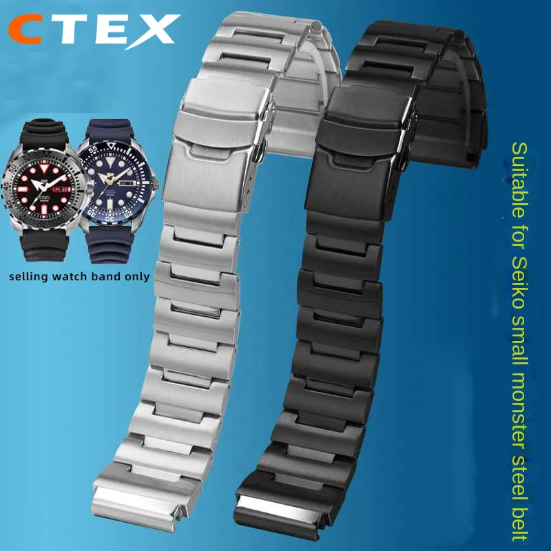 Bracciale A Fascia Solida In Acciaio Inossidabile 316L 20Mm Per Seiko Srp307 313 Skx779 Skx781 49 X8Jg Skx791S Kxa43 Skxa45 Catena Dell'Orologio