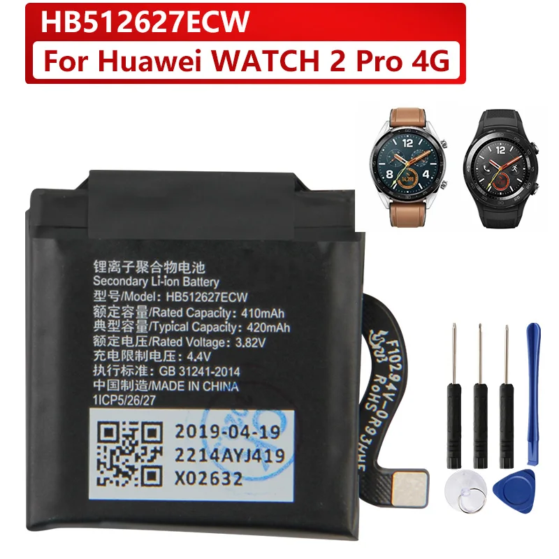 Batteria Di Ricambio Per Huawei Watch2 Pro 4G Eo-Dlxxu Porsche Design Watchgt Ftn-B19 Batteria Ricaricabile 420Mah