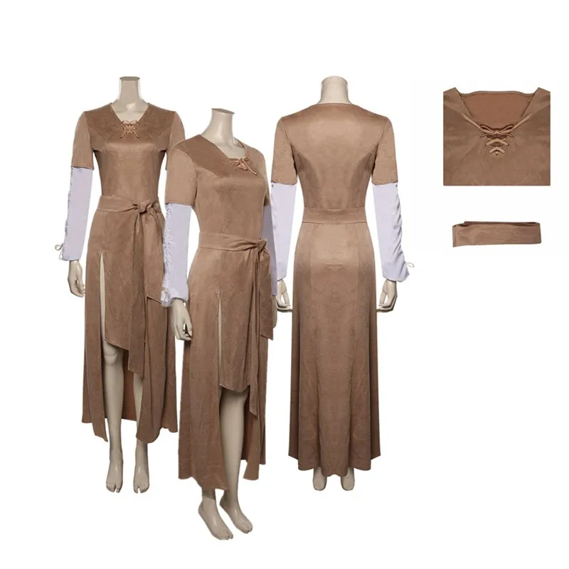Donne Adulte Leia Cosplay Princess Costume Fantasia Dress Movie Space Battle Return Outfit Fantasy Halloween Carnival Part Suit