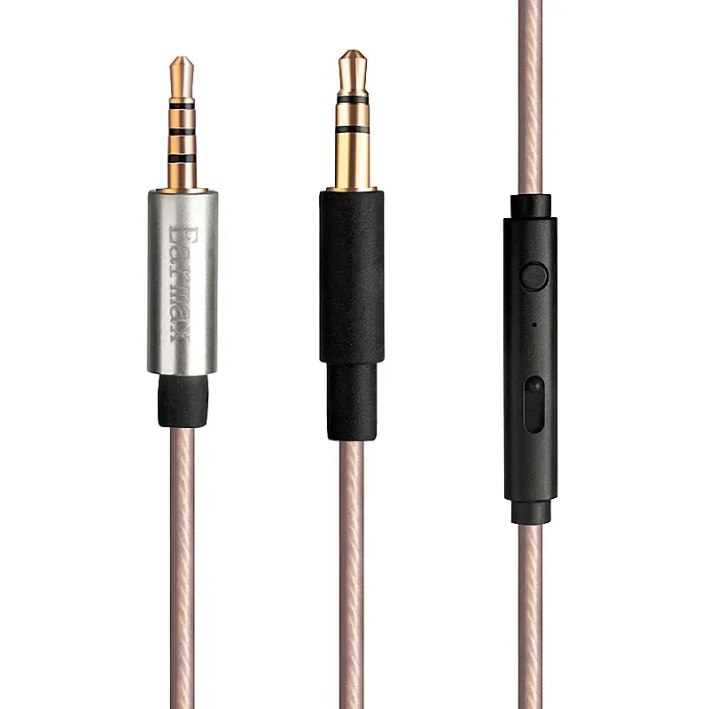 Cavo Audio Argento Con Microfono Per Cuffie Yamaha Hph-Pro500 Pro400 W300 Yh-E700A L700A Focal Bathys Thinksound On2 On1