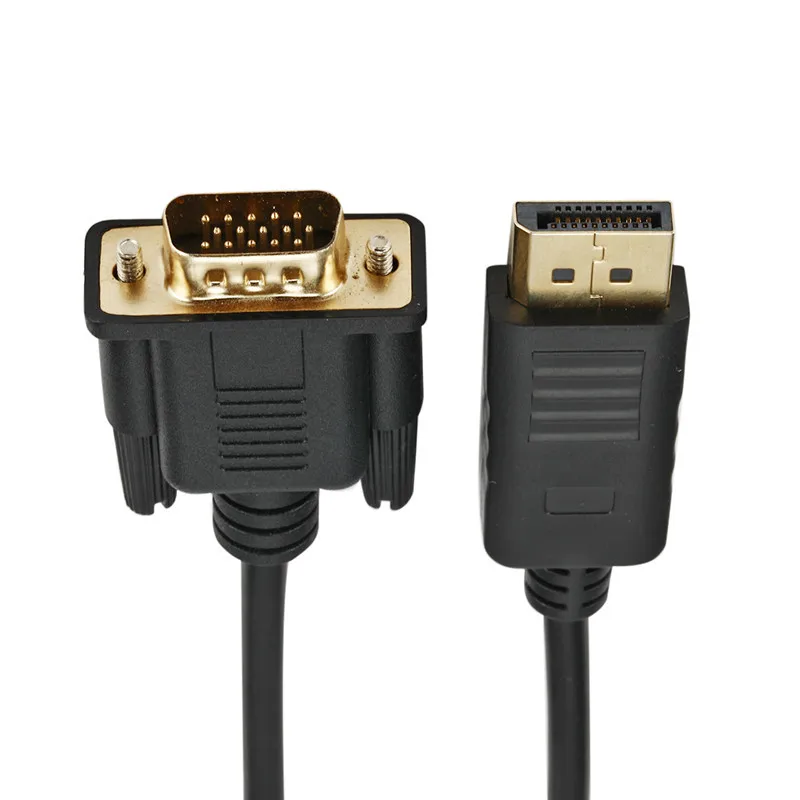 Displayport Display Port Dp A Vga 1080P Cavo Adattatore 1.8M Convertitore Maschio-Maschio Per Pc Computer Laptop Proiettore Monitor Hdtv