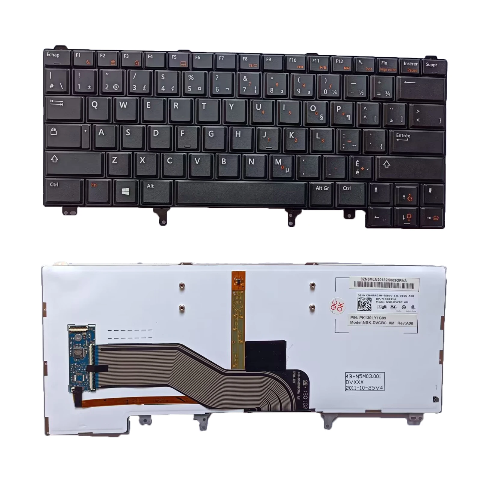 Tastiera Retroilluminata Cf Per Dell E6420 E5420 E5430 E6220 E6320 E6330 E6420 E6430