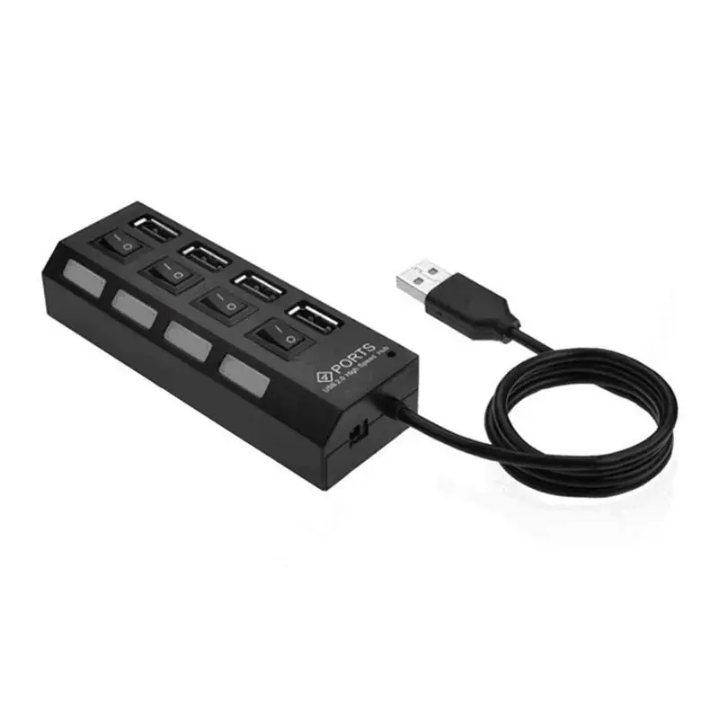 Usb4 Port 2 Splitter Con Switch Hub Hub Switch Indipendente A 4 Fori Hub Usb2.0 Multifunzione