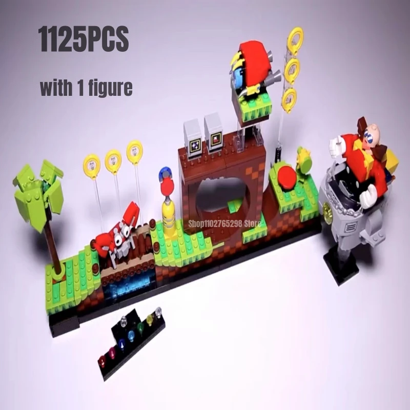 1125 Pezzi Green Hill Zone Building Blocks Modello Fit 21331 Giocattoli Per Bambini Regalo Di Natale