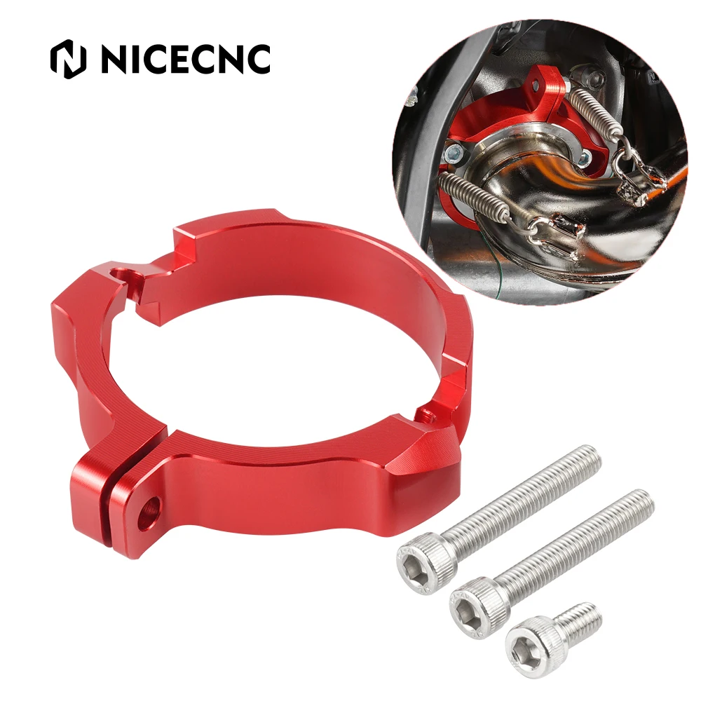 Nicecnc Per Gas Gas Gas Ex Ec Mc 250 300 Ec250 2021-2023 Protezione Flangia Di Scarico Protezione Copertura Accessori Motocross In Alluminio